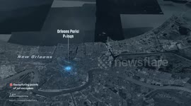 US: MOTION GRAPHICS - Five escaped inmates recaptured after jailbreak in New Orleans, Louisiana