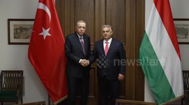 Hungary: Turkish President Erdogan meets Hungarian Premier Orban in Budapest