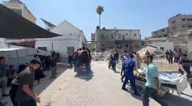 Israeli airstrike kills 4 Palestinians in Gaza, victims taken to Al-Ahli Baptist Hospital