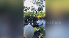Grandfather killed by crocodile while diving to catch fish