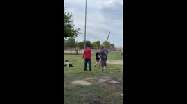 Drunk Guy Falls Over at Birthday Party