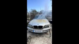 Meat Grilled On BMW Barbecue