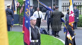 US: Trump meets Ramaphosa at White House; honor guard faints during arrival ceremony