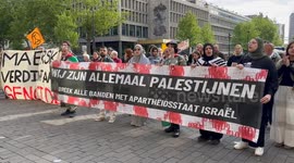 Netherlands: Protest held in Netherlands against arrival of ship carrying F-35 parts from Israel