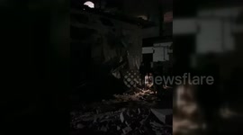 Israeli Airstrike Targets Building on Al-Nasr Street in Gaza City