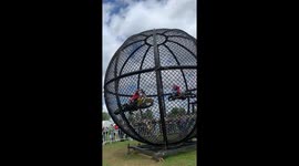 Globe of Death: Two Riders Defy Gravity