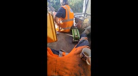 Man successfully jump scares his boss using a funnel at workplace