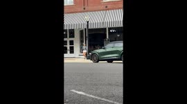Girl loses balance while recording a video and twists her ankle