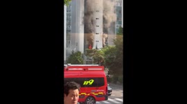 South Korea: Fire Erupts at High-Rise Apartment in Wonmi District, Bucheon
