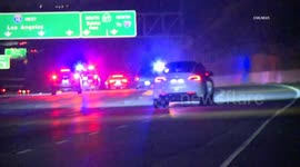 US, Los Angeles: Glendora San Bernardino Sheriffs in Pursuit Of Assault on Deputies and Grand Theft