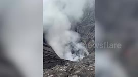 Indonesia: Smoke rises from Indonesia's Mount Bromo, drawing attention to volcanic activity