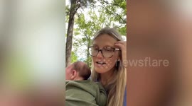 Mom gives birth to 11lbs 8oz baby naturally three weeks early