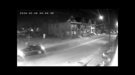 Truck Bumps Into Telephone Pole