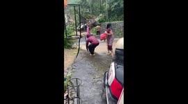 Landslides bury six residents in Indonesia