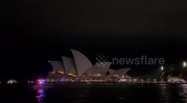 Vivid Sydney festival opens with fireworks in Sydney, Australia