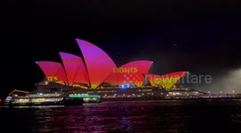 Vivid Sydney festival opening night in Sydney, Australia