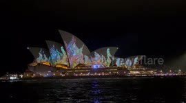Vivid Sydney festival opening night in Sydney, Australia