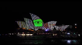 Vivid Sydney festival opening night in Sydney, Australia