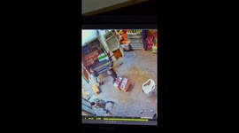 Man accidentally hits face on vehicle door during delivery in Hebron, Palestine