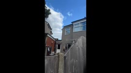 Raw meat spotted on washing line in Romford, UK