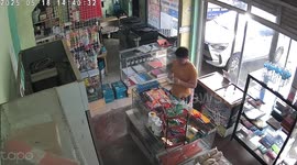 Man gets surprise birthday prank in store in Trento, Philippines
