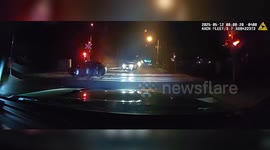 Close Call. Officers Rescue Driver From Tracks Seconds Before Train Hits