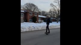 This Cat Loves Riding Their Human Around Town