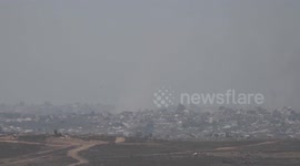 Israel: Smoke rises after Israeli strikes on northern Gaza’s Beit Lahia