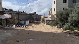 View of the destruction of Tulkarm Refugee Camp due to the IDF military operation