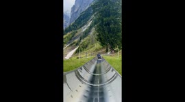 This toboggan ride in the Swiss Alps might have the best view