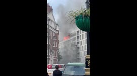 UK: Fire Breaks Out in Rochester Row, Westminster Residential Building