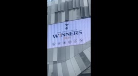 Spurs fans gather at home stadium to celebrate Europa League win