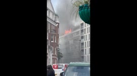 Massive Fire Engulfs Westminster Flat, Captured in Striking Citizen Footage