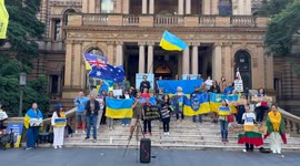 Stand with Ukraine rally, Sydney, Australia