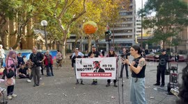 Protest against Trump, Sydney, Australia