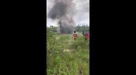 Police helicopter crashes in field killing three in Thailand