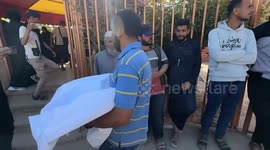 Funeral prayer held for Palestinians killed in Israeli attacks on Khan Younis