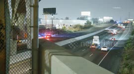 US, Los Angeles: Long Beach Car Shooting Shuts Down 710 Freeway