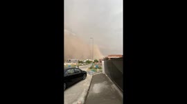 Exclusive: Mega dust storm engulfs lahore , causing widespread disruption