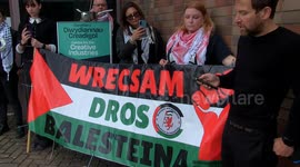 Welsh Palestine Solidarity Protestors Call Out