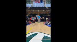 Mum proud of daughter as she competes in toe kick event at Native Youth Olympics