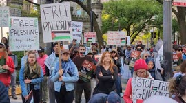 US: Pro-Palestine demonstration held in Chicago, US
