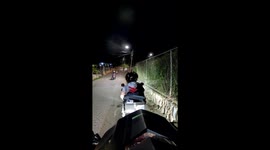 Double fall on steep climb in Paracotos, Venezuela