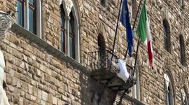 Italy: Symbolic shrouds hung across Italy for Gaza victims