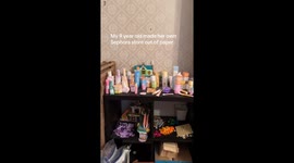 Paper, packaging, and pure joy: Daughter’s DIY Sephora store charms millions