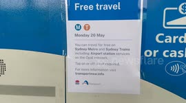 Free travel on Sydney trains on Monday, 26th May 2025