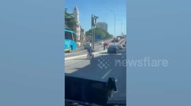 Driver caught speeding through traffic in souped-up wheelchair