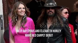 Billy Ray Cyrus and Elizabeth Hurley make red carpet debut
