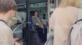 Transport trade show draws crowds in St Petersburg, Russia