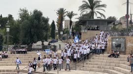 Israel: Illegal Israeli settlers storm Al-Aqsa Mosque to celebrate occupation of East Jerusalem
